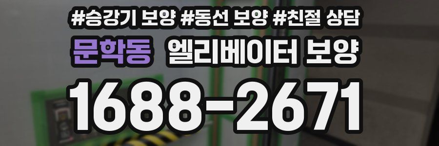 문학동 엘리베이터 보양