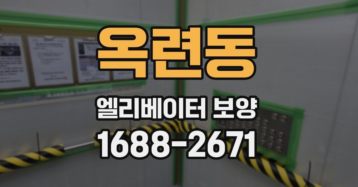 옥련동 엘리베이터 보양
