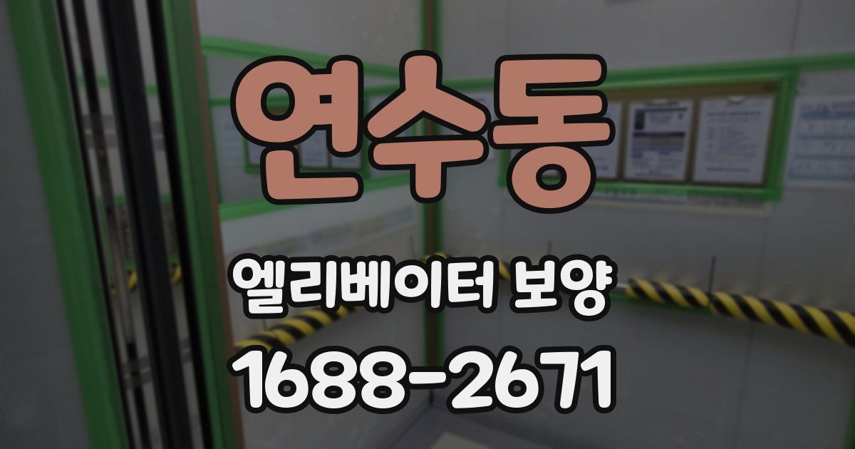 연수동 엘리베이터 보양