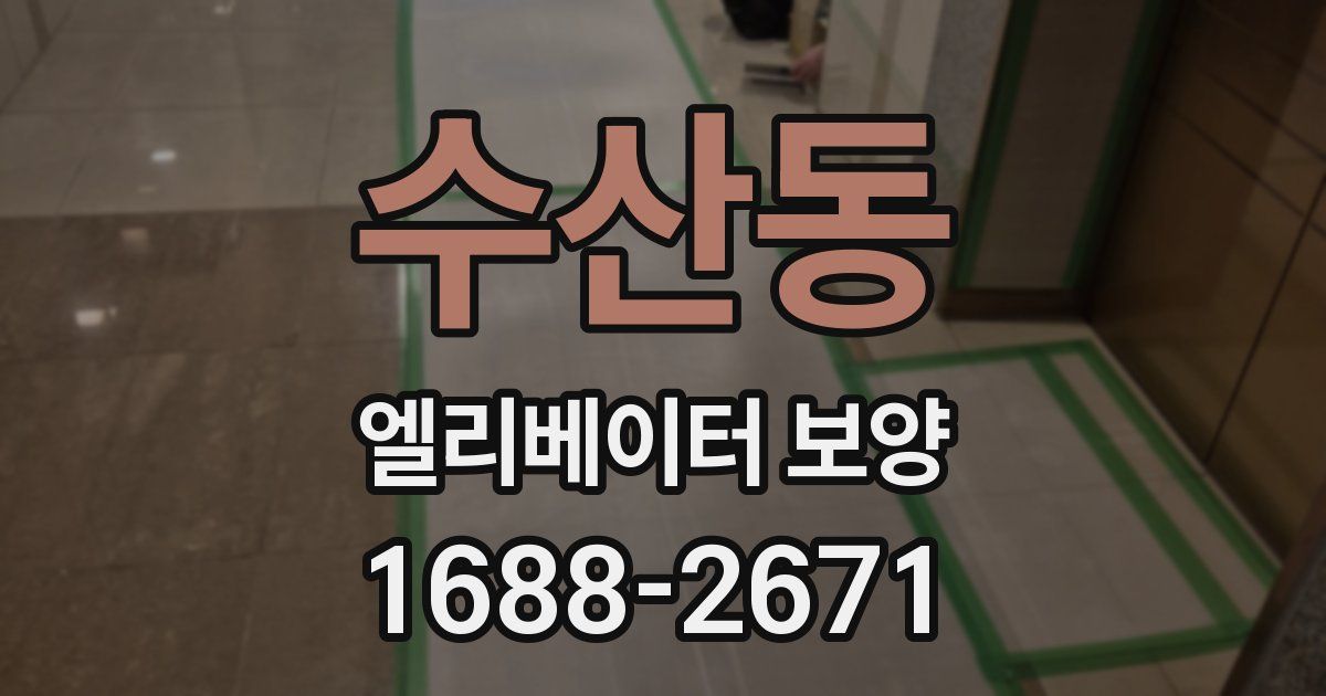수산동 엘리베이터 보양