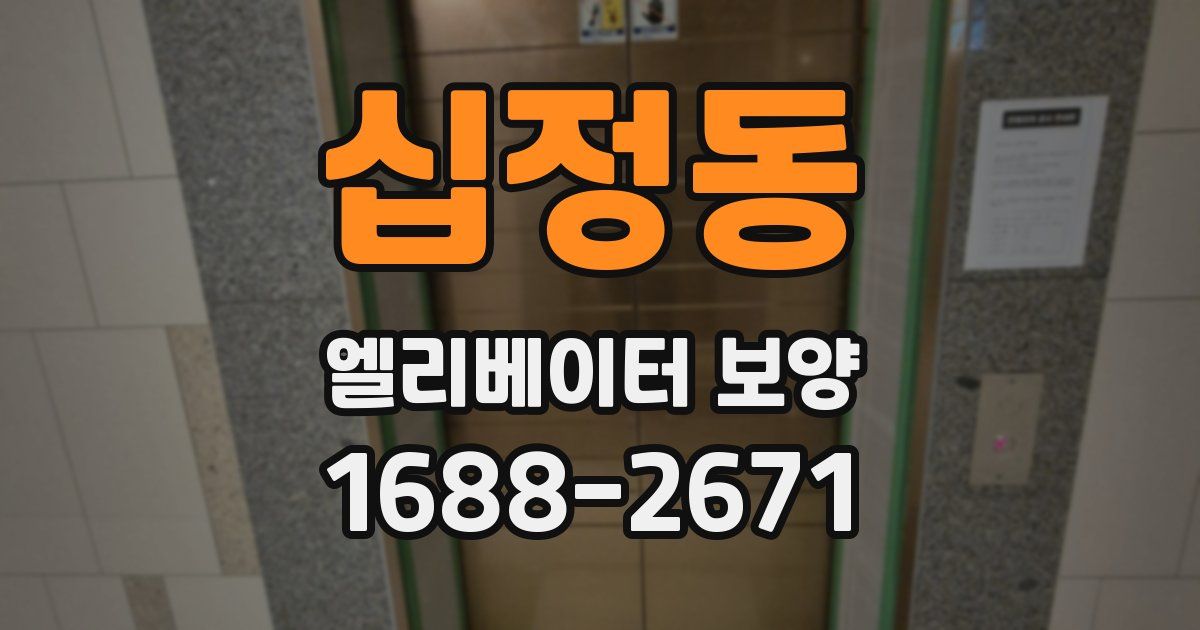 십정동 엘리베이터 보양