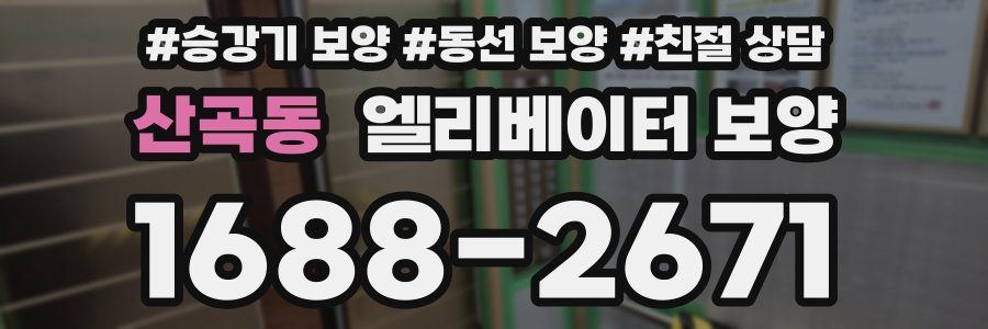 산곡동 엘리베이터 보양