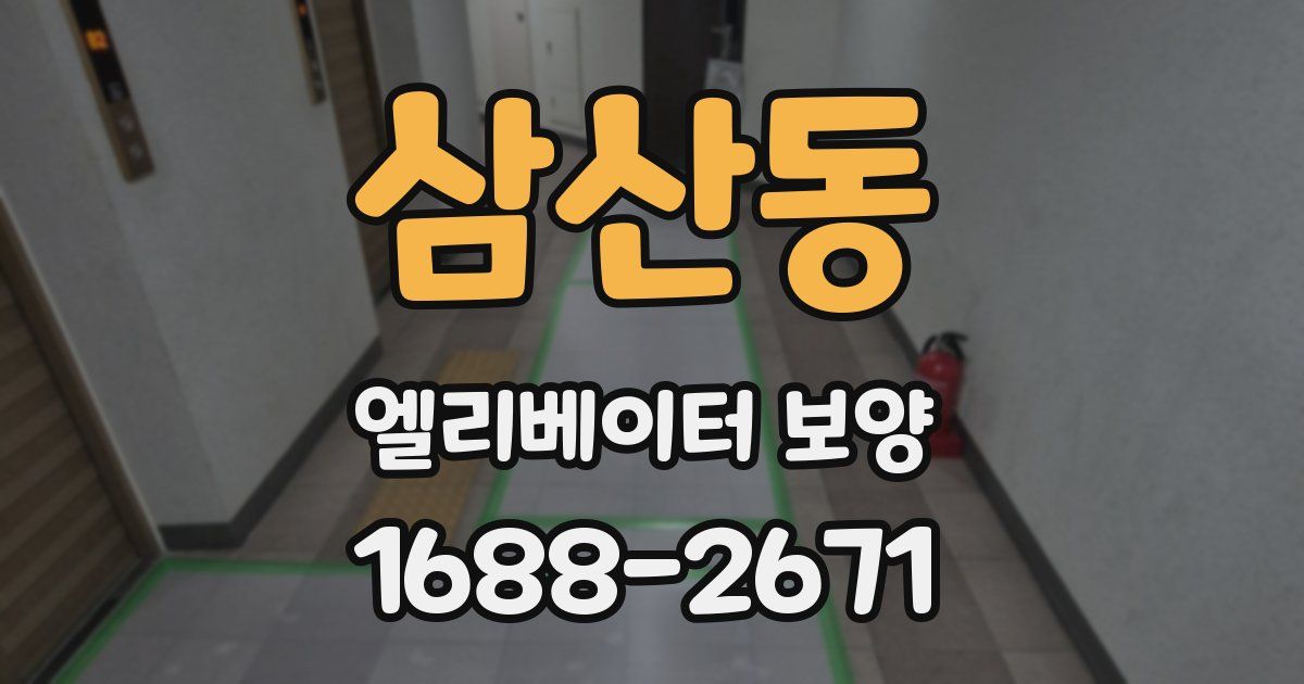 삼산동 엘리베이터 보양