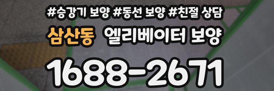 삼산동 엘리베이터 보양
