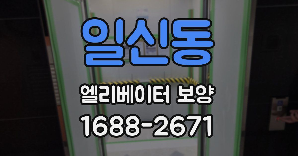 일신동 엘리베이터 보양