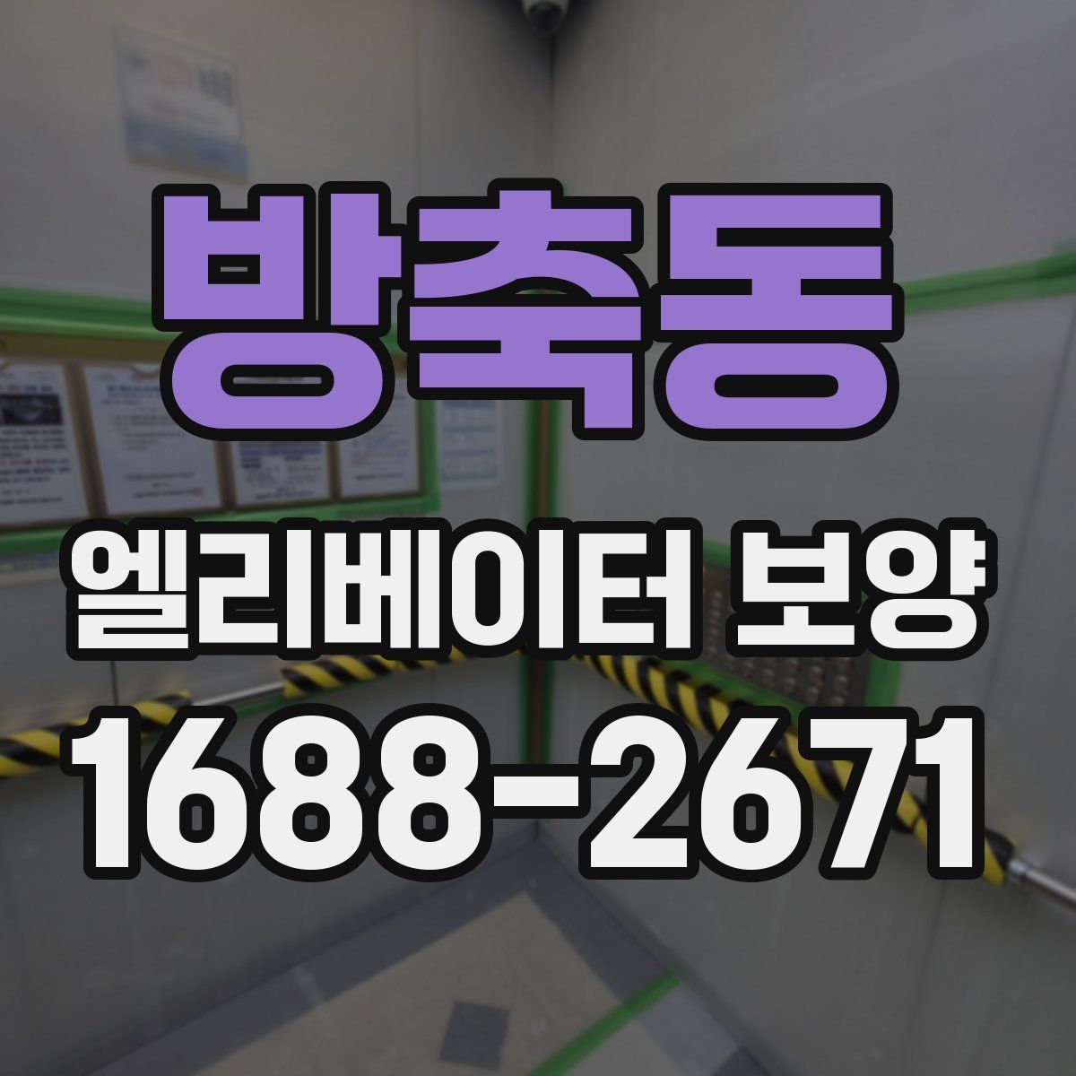 방축동 엘리베이터 보양
