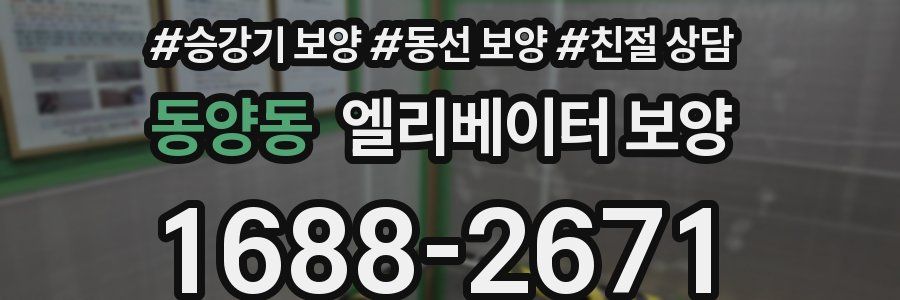 동양동 엘리베이터 보양