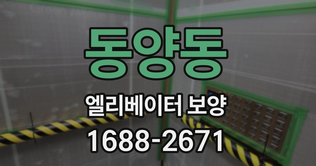 동양동 엘리베이터 보양