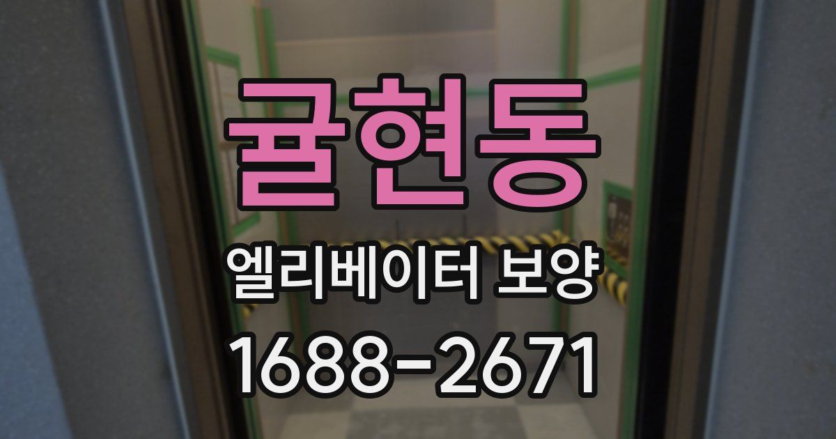 귤현동 엘리베이터 보양