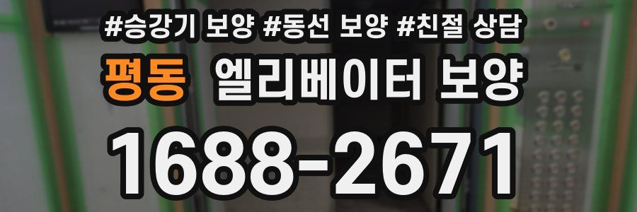평동 엘리베이터 보양