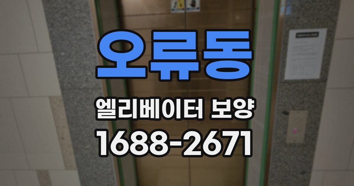 오류동 엘리베이터 보양