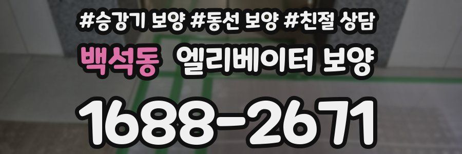 백석동 엘리베이터 보양