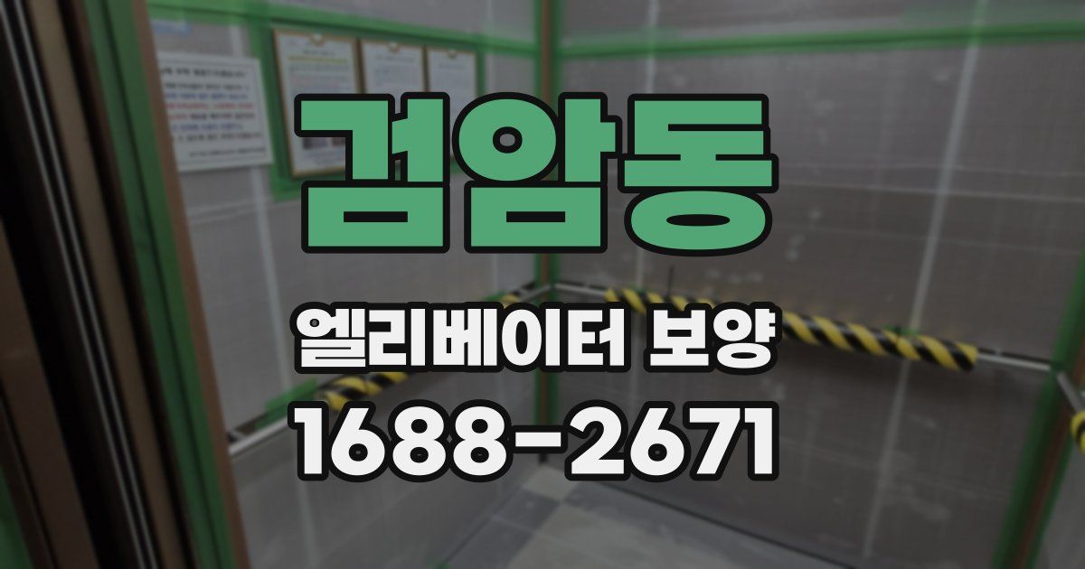 검암동 엘리베이터 보양