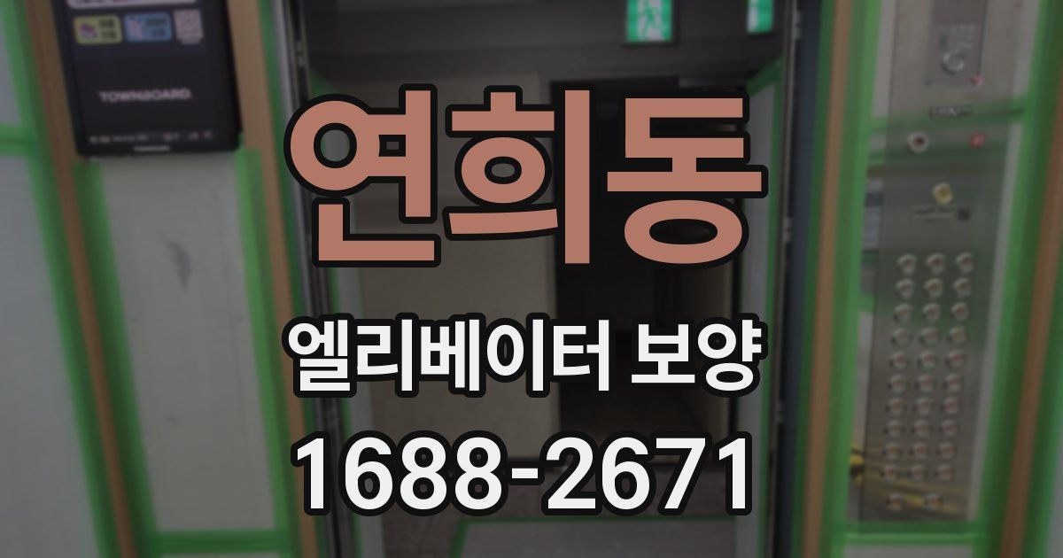 연희동 엘리베이터 보양