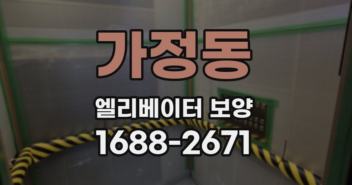 가정동 엘리베이터 보양