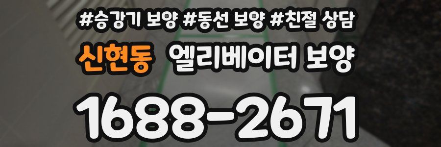 신현동 엘리베이터 보양