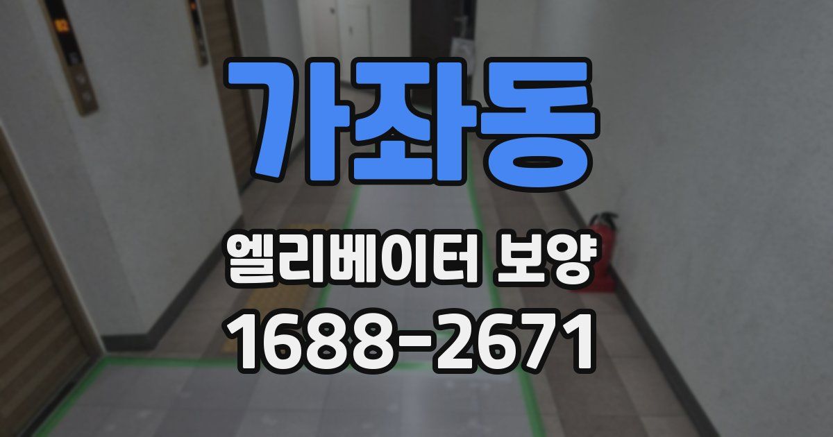 가좌동 엘리베이터 보양