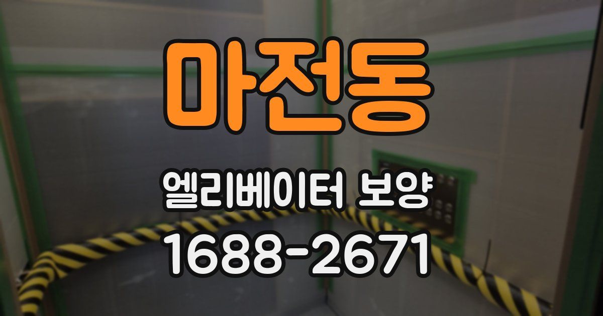 마전동 엘리베이터 보양
