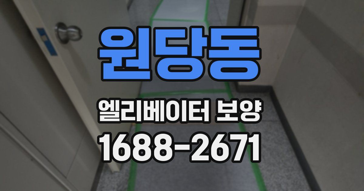 원당동 엘리베이터 보양