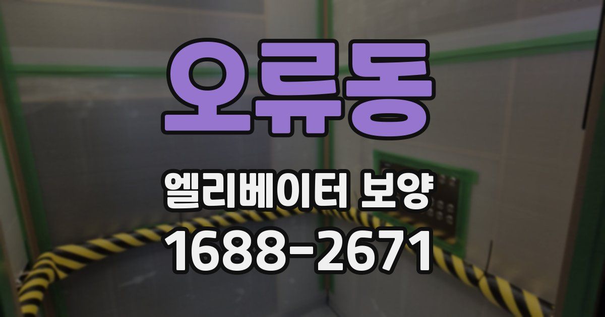 오류동 엘리베이터 보양
