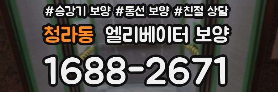 청라동 엘리베이터 보양