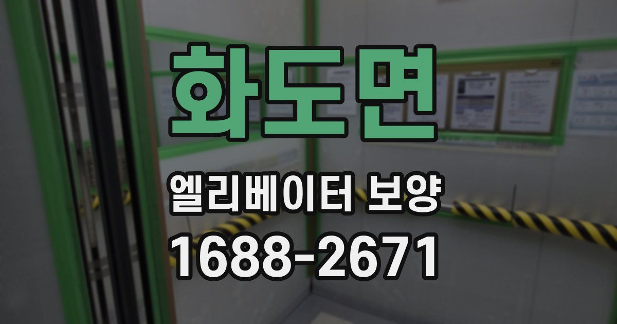 화도면 엘리베이터 보양
