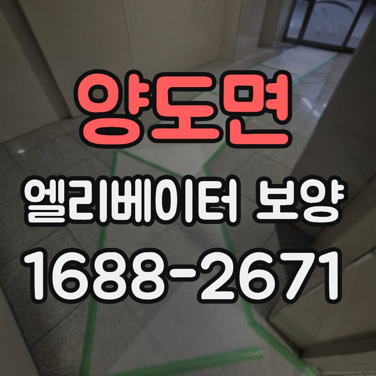 양도면 엘리베이터 보양