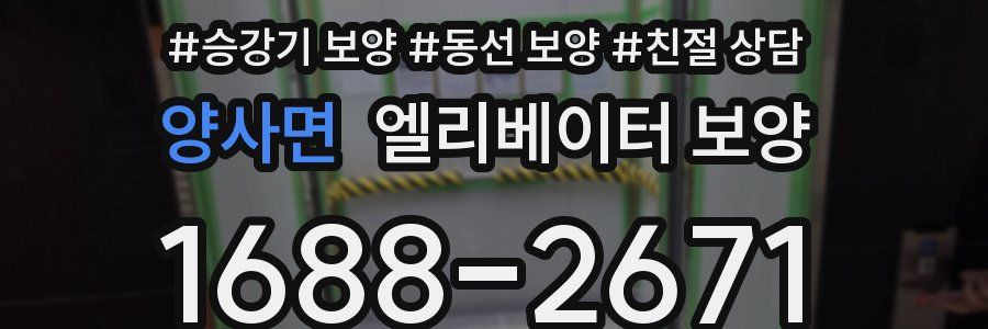 양사면 엘리베이터 보양
