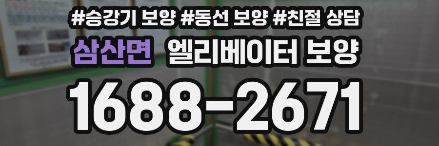삼산면 엘리베이터 보양