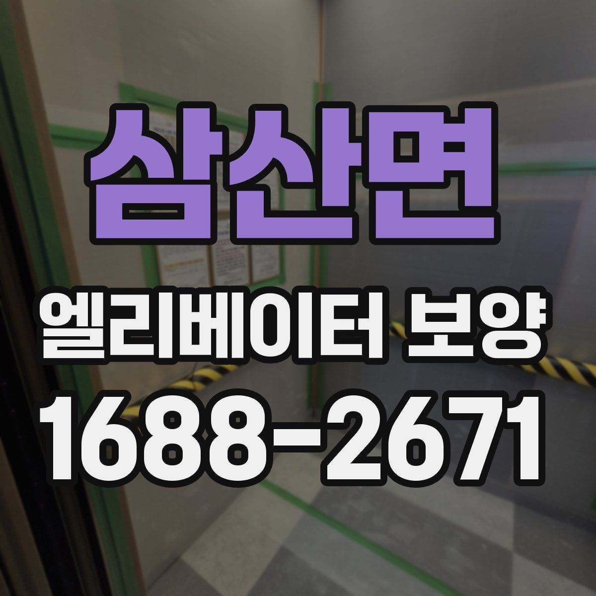 삼산면 엘리베이터 보양