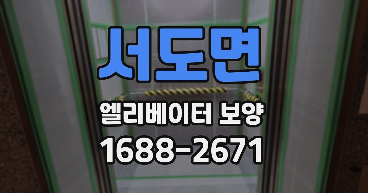 서도면 엘리베이터 보양