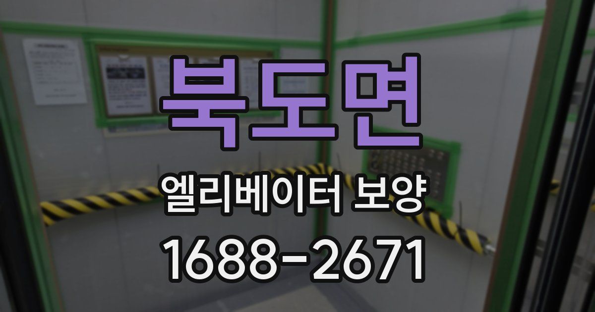 북도면 엘리베이터 보양