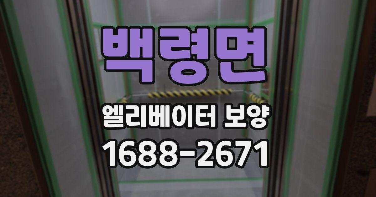 백령면 엘리베이터 보양
