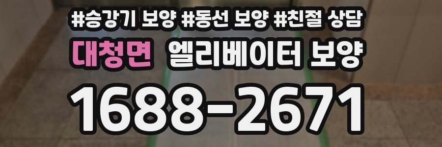 대청면 엘리베이터 보양