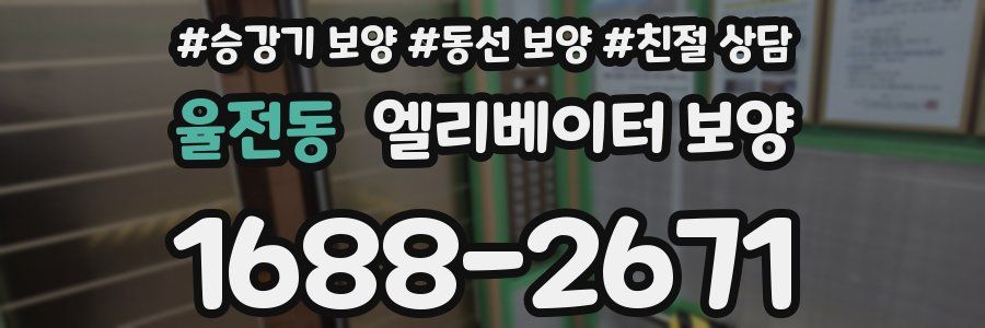 율전동 엘리베이터 보양