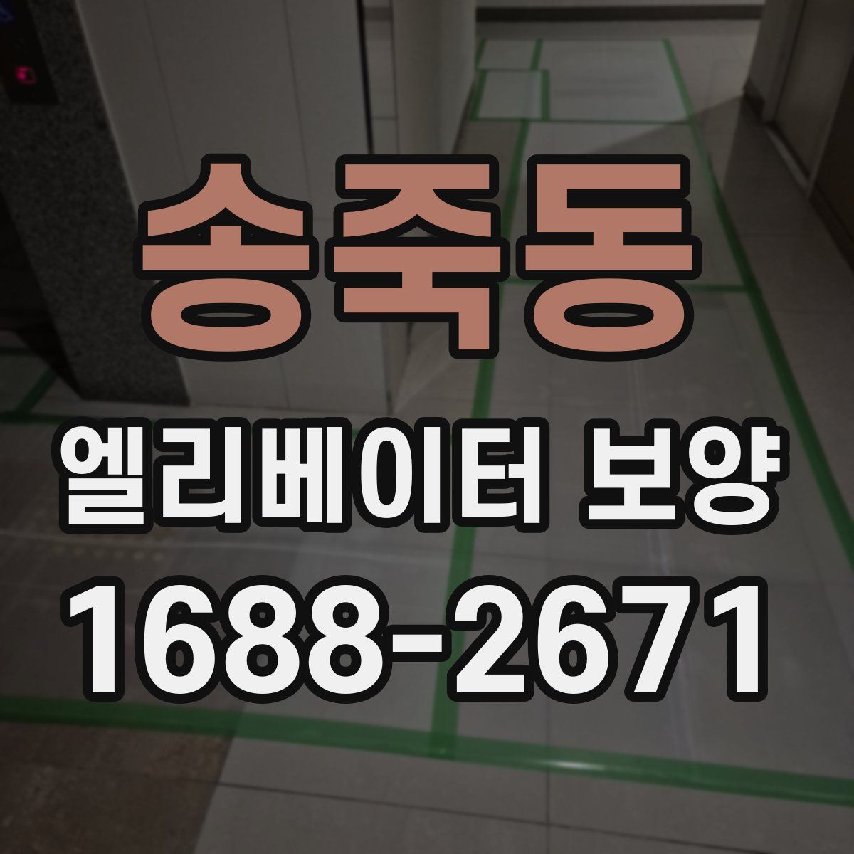 송죽동 엘리베이터 보양