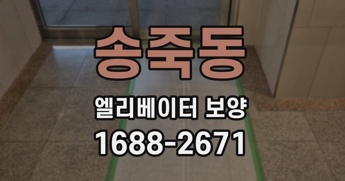 송죽동 엘리베이터 보양