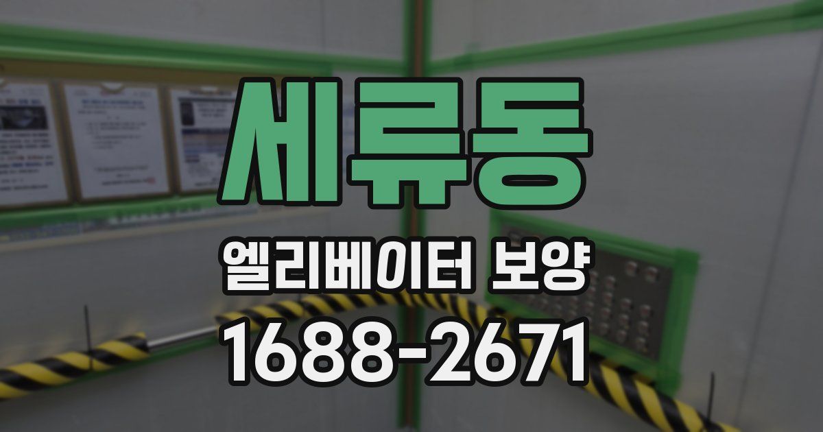 세류동 엘리베이터 보양