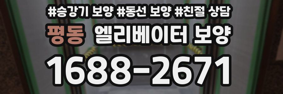 평동 엘리베이터 보양