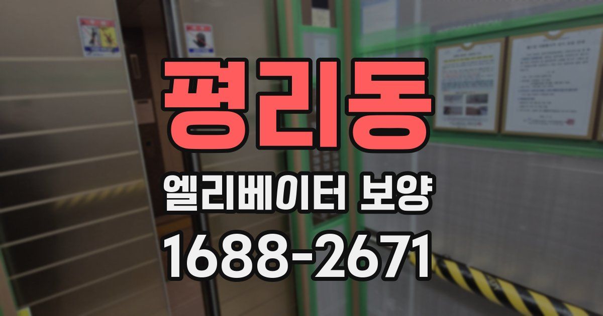 평리동 엘리베이터 보양