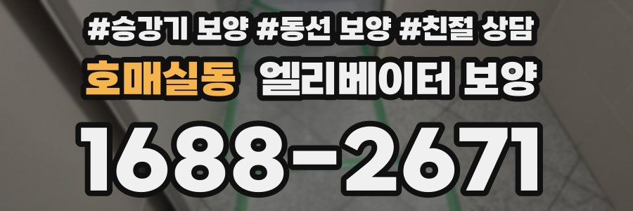 호매실동 엘리베이터 보양
