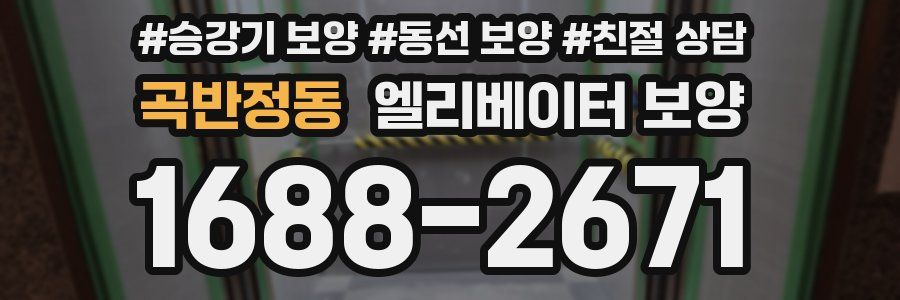 곡반정동 엘리베이터 보양
