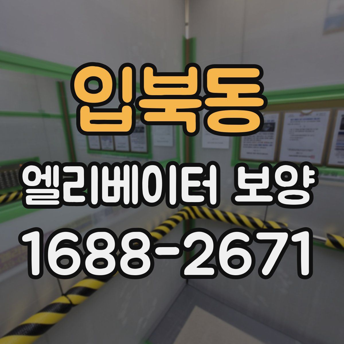입북동 엘리베이터 보양