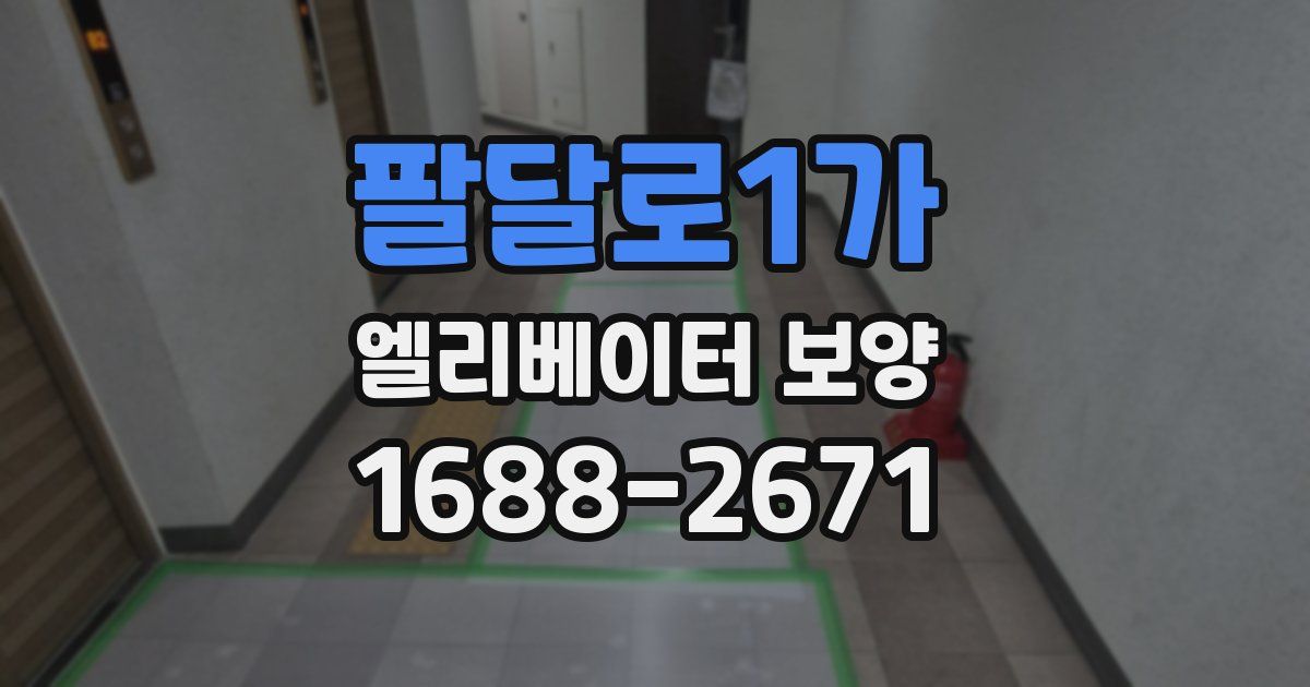 팔달로1가 엘리베이터 보양