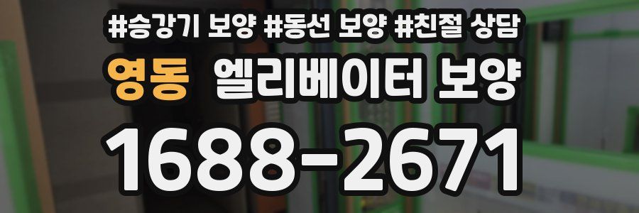 영동 엘리베이터 보양