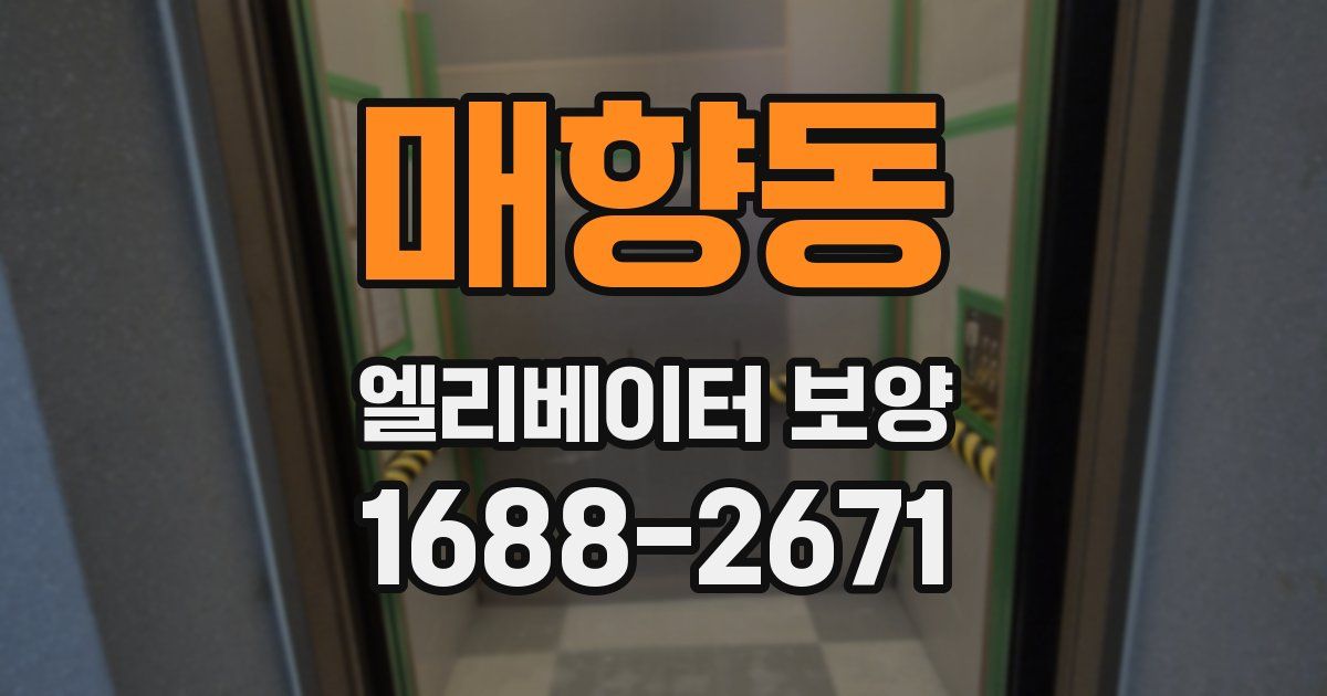 매향동 엘리베이터 보양