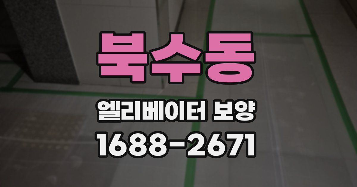 북수동 엘리베이터 보양