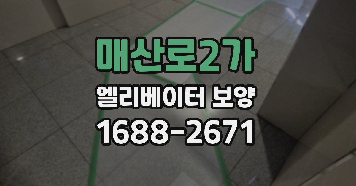 매산로2가 엘리베이터 보양