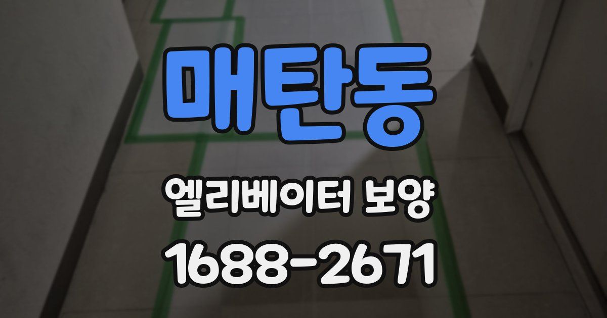 매탄동 엘리베이터 보양