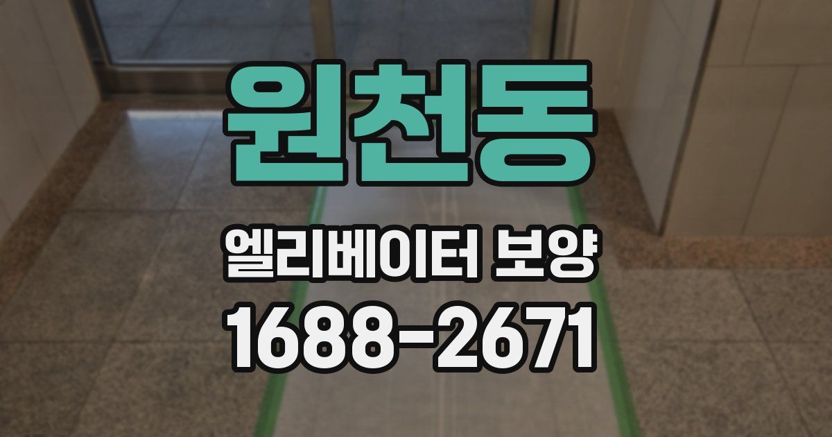 원천동 엘리베이터 보양